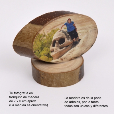 TRONQUITOS DE MADERA CON TU FOTO